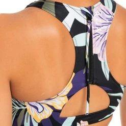 Roxy Active Crop Top Bikini Swimsuit Top - Women's -Teravail Sales Store 0ce24604 4493 4e4e b080 bc3e6aa0421e