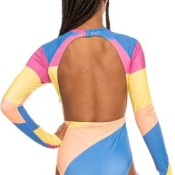 Roxy Pop Surf Long-Sleeve One-Piece Swimsuit - Women's -Teravail Sales Store 1847ac0d 4946 434c 9e1b 8c38ab0d788d