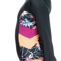 Roxy Active Long-Sleeve One-Piece Swimsuit - Women's -Teravail Sales Store 545e49c4 95d4 4425 86a8 7589c51145b2