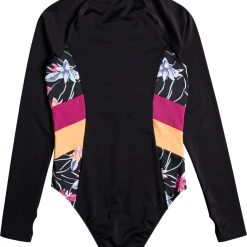 Roxy Active Long-Sleeve One-Piece Swimsuit - Women's -Teravail Sales Store 56a54f73 f46a 4b93 bd43 e7c13819ddd9