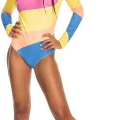 Roxy Pop Surf Long-Sleeve One-Piece Swimsuit - Women's -Teravail Sales Store 62b38d75 af64 4ce3 afd9 200aba0e9393