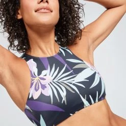 Roxy Active Crop Top Bikini Swimsuit Top - Women's -Teravail Sales Store 9af7327d aee8 454a 9940 33bf6efc3666