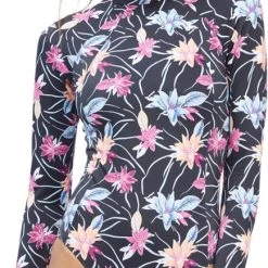 Roxy Active Long-Sleeve Onesie Back-Zip Swimsuit - Women's -Teravail Sales Store baa37d40 63a4 463d 9ac9 7df3385e823d