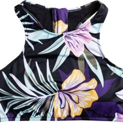 Roxy Active Crop Top Bikini Swimsuit Top - Women's