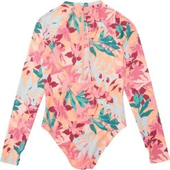 Roxy Active Long-Sleeve Onesie Back-Zip Swimsuit - Women's -Teravail Sales Store eaf78d78 3e70 4d95 b55b 5edceba48672