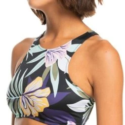 Roxy Active Crop Top Bikini Swimsuit Top - Women's -Teravail Sales Store f98ff808 0981 40c3 b472 1acb27a5c9c5